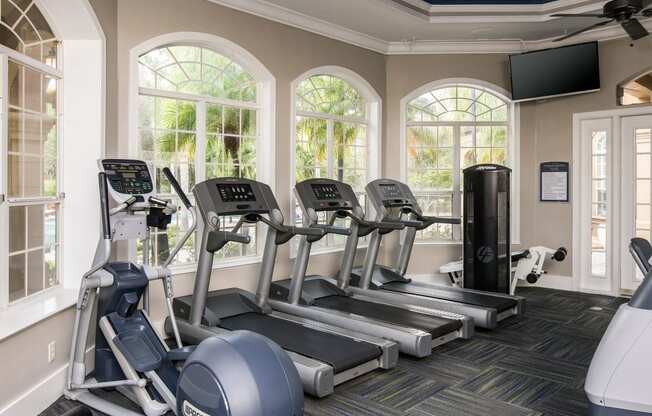 Fitness Center at The Grand Reserve at Tampa Palms Apartments, Florida
