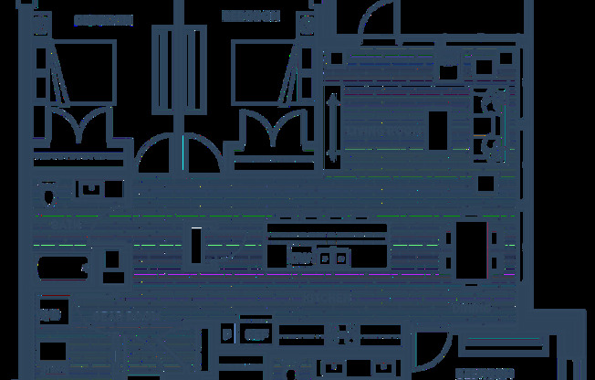 3 beds, 2 baths, 1,460 sqft, $2,750, Unit 2101