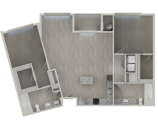 2 beds, 2 baths, 1,375 sqft, $2,554