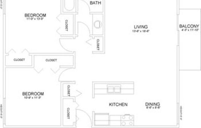 2 beds, 1 bath, 900 sqft, $1,295, Unit 19