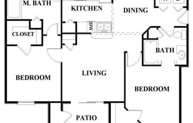 2 beds, 2 baths, 935 sqft, $1,579