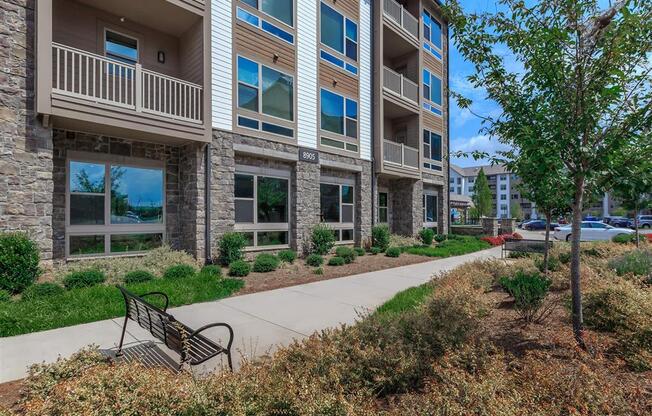 Safe Walking Paths In Berewick Pointe Courtyard at Charlotte, NC Rentals