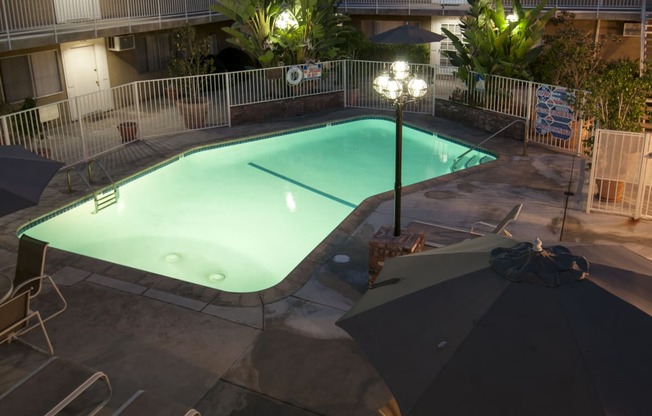 a photo of the pool area