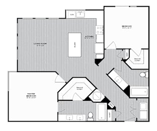2 beds, 2 baths, 1,224 sqft, $2,714