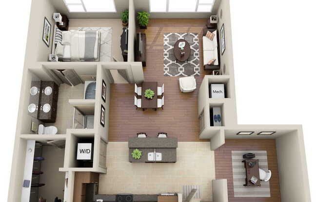 1 bed, 1 bath, 1,042 sqft, $4,209