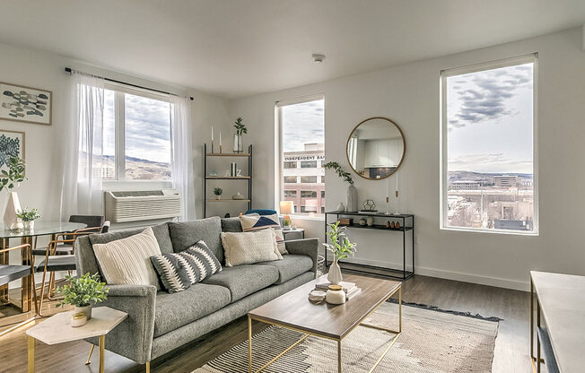 Natural Lighting Living Room at The Fowler, Idaho, 83702