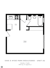 Studio, 1 bath, $1,124