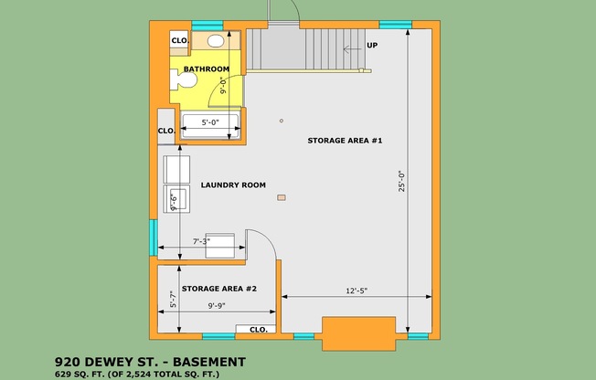 5 beds, 2 baths, 2,524 sqft, $4,800, Unit 01