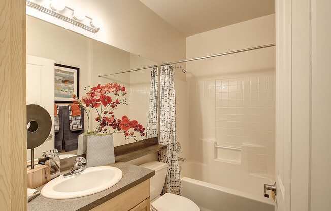 Luxurious Garden Tub, at Newberry Square Apartments, Lynnwood, WA
