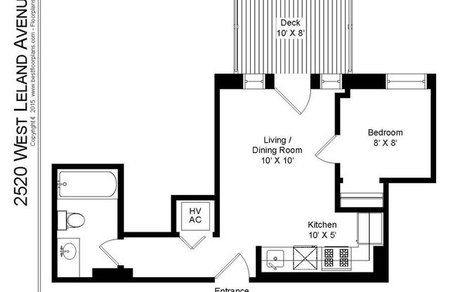 1 bed, 1 bath, 350 sqft, $1,775, Unit 2520-B7