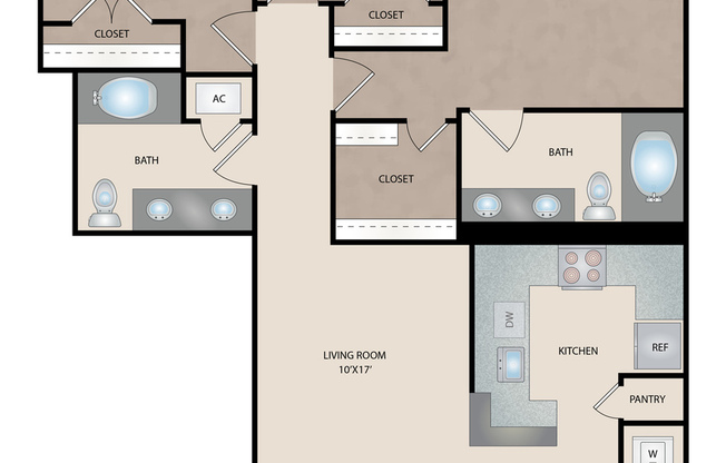 3 beds, 2 baths, 1,090 sqft, $1,915