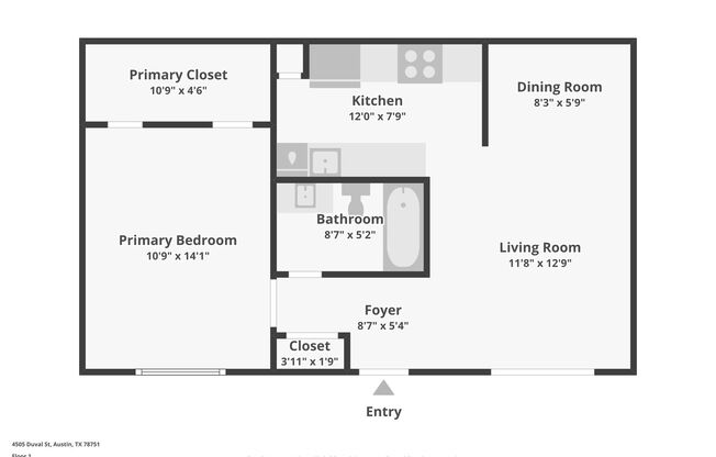 1 bed, 1 bath, 660 sqft, $1,239, Unit OPA-341