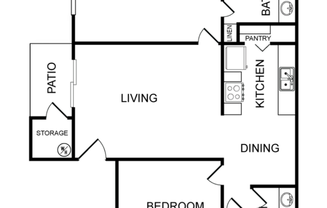 2 beds, 2 baths, 900 sqft, $1,325