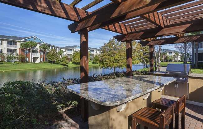 Outdoor Kitchen at Ultris Wynnfield Lakes, Jacksonville, FL,32246