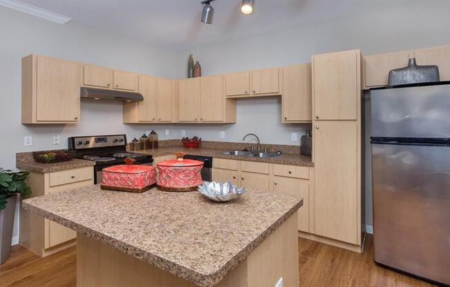 Kitchen Island at Highlands Hill Country, Austin, Texas