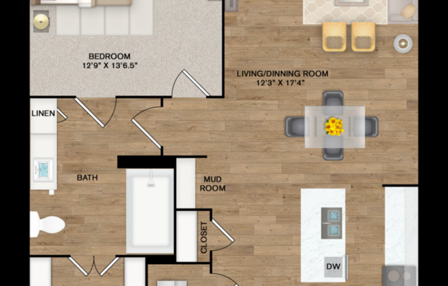 1 bed, 1 bath, 778 sqft, $1,575