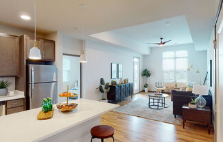 Van Buren East - Kitchen/living area