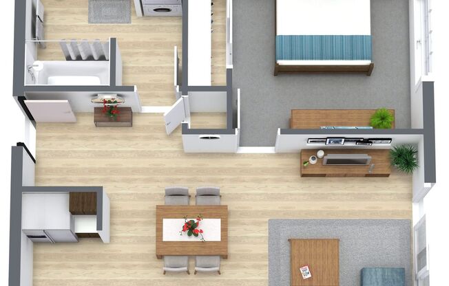 1 bed, 1 bath, 600 sqft, $1,400, Unit 308