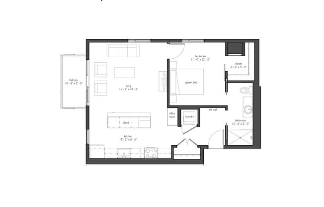 1 bed, 1 bath, 772 sqft, $1,527, Unit 414