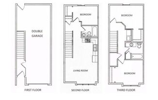 3 beds, 2 baths, 1,300 sqft, $1,745, Unit 1017C