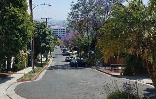 One Bedroom One bath at fabulous Horn Plaza above Sunset Blvd. in West Hollywood.
