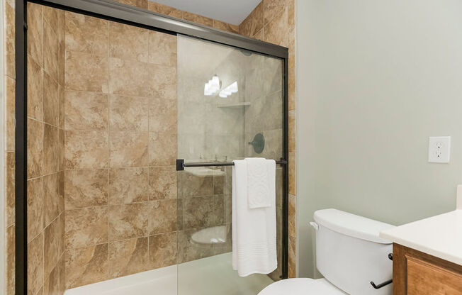 Modern Bathroom at Prairie Pines Townhomes, Shawnee