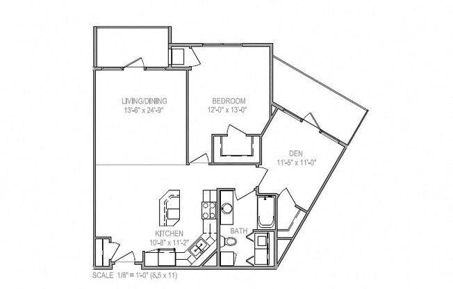 2 beds, 1 bath, $1,650