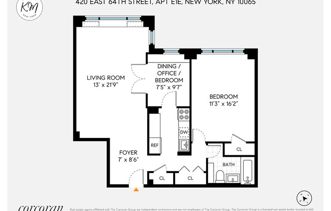 2 beds, 1 bath, $4,500, Unit E1E