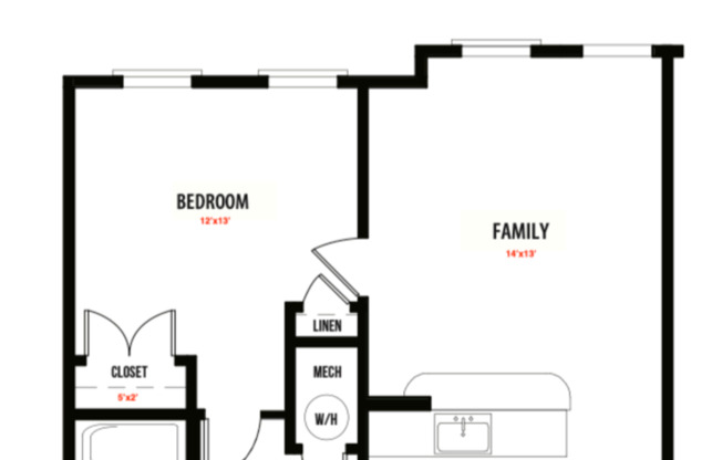 1 bed, 1 bath, 511 sqft, $1,240, Unit Bldg 7, Unit 301