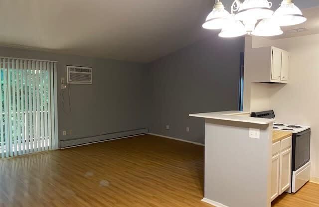 Kitchen with Living Room View at Integrity Berea Apartments, Berea, OH