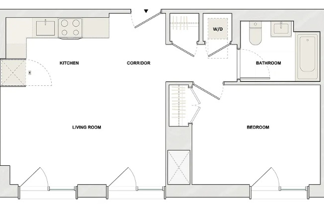 1 bed, 1 bath, $3,822, Unit 8F
