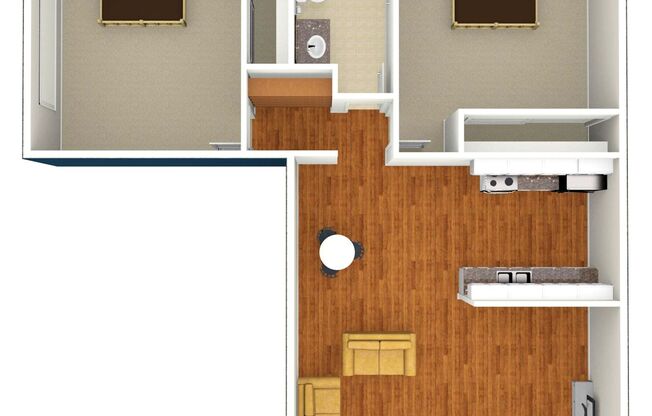 2 beds, 1 bath, 850 sqft, $2,305, Unit 219-26