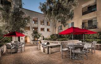 BBQ Area at Trio Apartments in Pasadena, CA