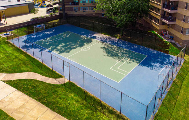 Basketball Court at Parkview Towers, Collingswood, New Jersey