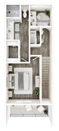 1 bed, 1.5 baths, 1,082 sqft, $2,795