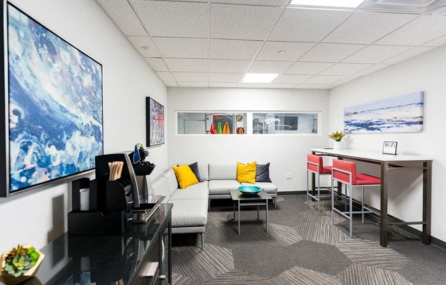 Community lounge room with coffee and wifi