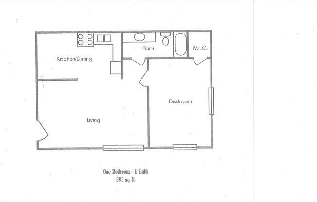 1 bed, 1 bath, 595 sqft, $789, Unit 1621-07