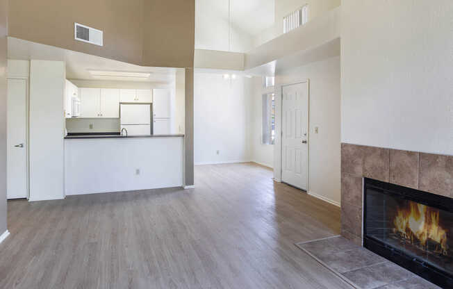 Living Room with Hard Surface Flooring