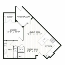 1 bed, 1 bath, 748 sqft, $1,710