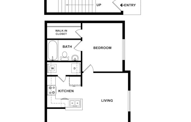 1 bed, 1 bath, 743 sqft, $1,415