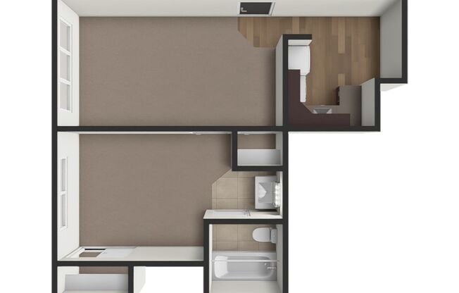 1 bed, 1 bath, 500 sqft, $1,099, Unit 21