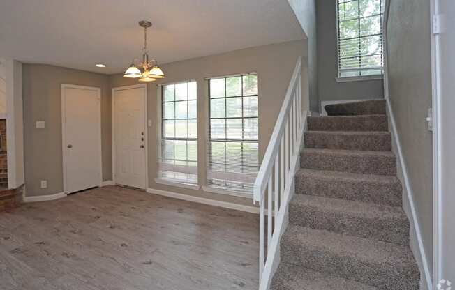 Fielders Crossing Living Area with stairs