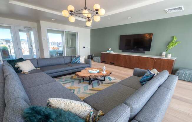 Resident lounge with ample couch seating