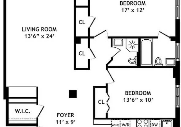 2 beds, 2 baths, 1,200 sqft, $7,500, Unit 10B