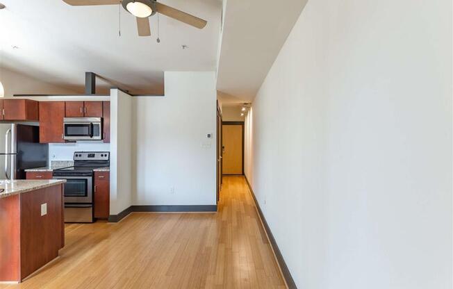 interior apartments and hallway at The Masonry