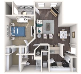 1 bed, 1 bath, 755 sqft, $1,712