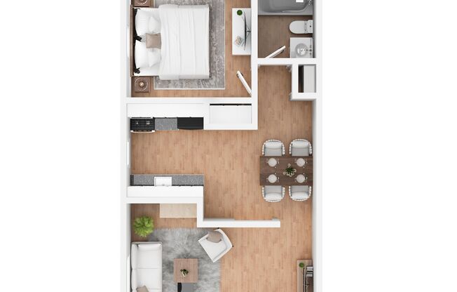 1 bed, 1 bath, 700 sqft, $950