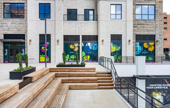 Modera McGavock, where creative storefronts and modern design set the tone for connected city living.