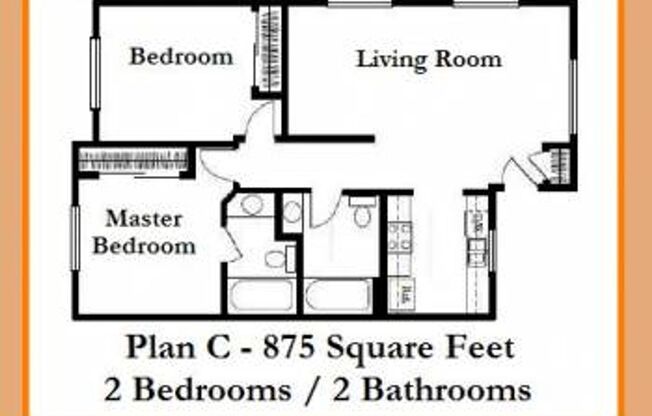2 beds, 2 baths, 875 sqft, $2,475, Unit 11