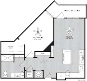 1 bed, 1 bath, 815 sqft, $1,544